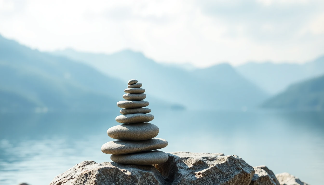 Zen-Illustration von aufsteigenden Münzstapeln, die eine Treppe bilden